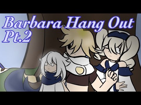 The Voice Actors of Barbara & Paimon Playthrough Barbara's Hangout part 2