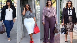 30 plus size office outfit 2020-21//Stylish fashion trend 2020//Plus size fashion reviews//Summer