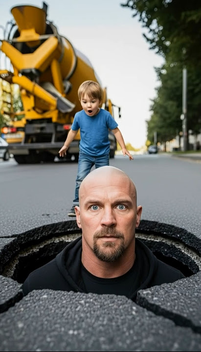 Stone Cold Steve Austin Gets STUNNED by Cement! #WWE #StoneCold #short