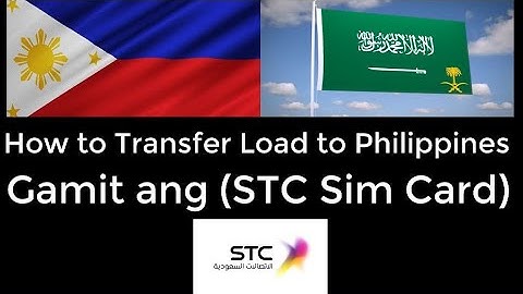 How to transfer load to Philippines Gamit ang (STC Sim Card)