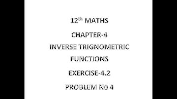 12TH MATHS EXERCISE 4.2 Q.NO-4 #FIND THE PRINCIPAL VALUE OF     Cos-1(1/2)....#tamil