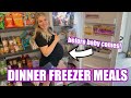 FREEZER MEAL PREP BEFORE BABY! (part 3) // FILL YOUR FREEZER // DINNER // Rachel K