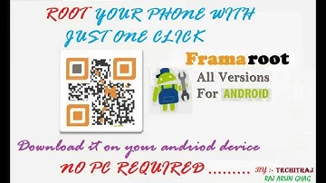 ROOT IN FEW SECONDS ALL ANDRIOD NO PC REQUIRED /ALSO UNROOT