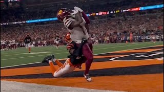 JAYDEN DANIELS TO TERRY MCLAURIN UNREAL TOE TAP TD 😱 Comamnders vs Bengals 2024 Highlights