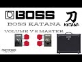 Boss katana  volume vs master what is best