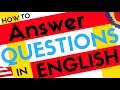 Over 200 ANSWERS to Common English Questions ||| Learn English Easy Conversation