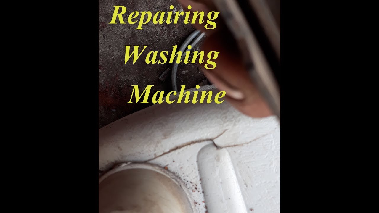how to repair break plastic washing machine YouTube