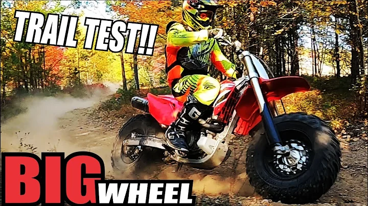 Big Wheel Honda CRF450R Trail Ride sand test