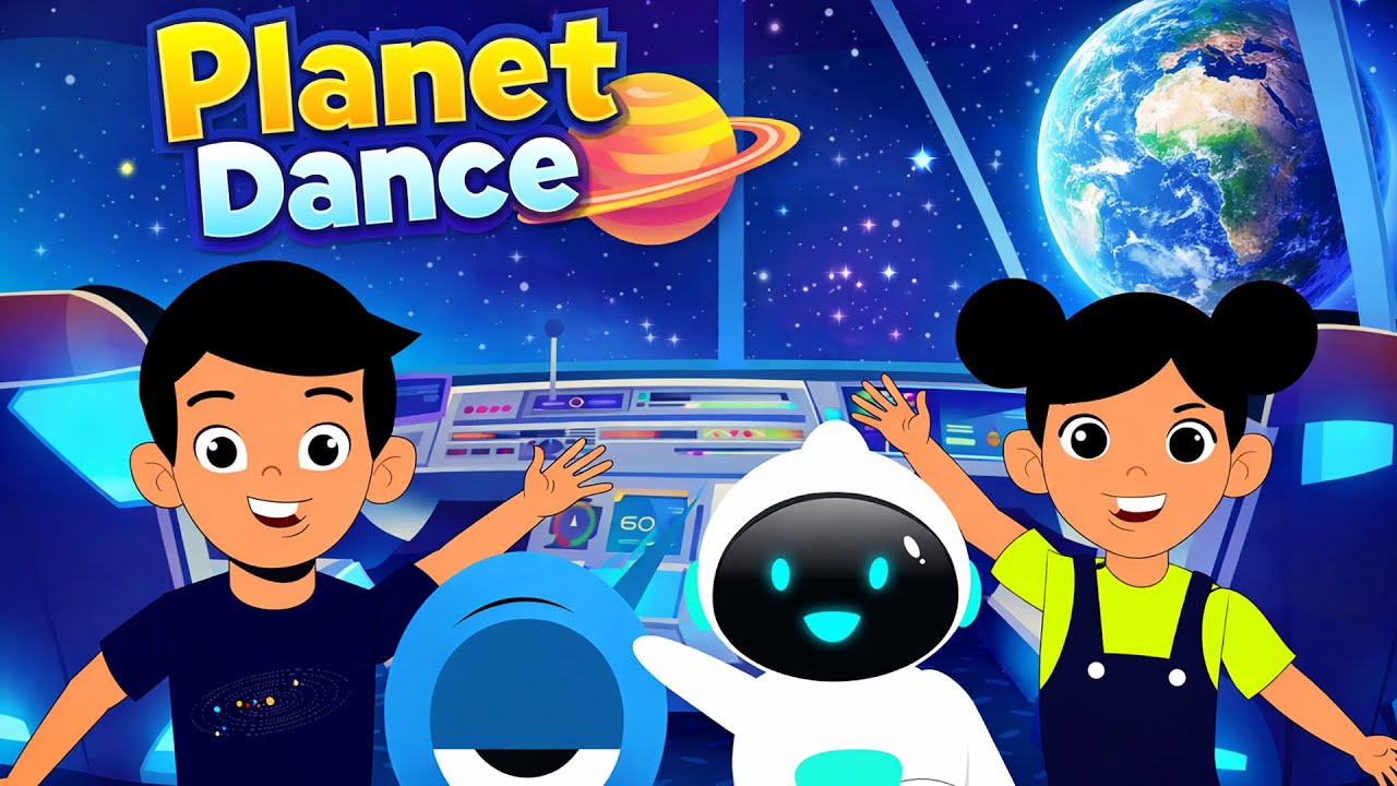 Planet Dance 🪐 | Solar System Song for Kids | Fun Animated Space