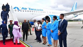 RAIS SAMIA AREJEA JIJINI DODOMA AKITOKEA DAR RAIS SAMIA AREJEA JIJINI DODOMA AKITOKEA DAR