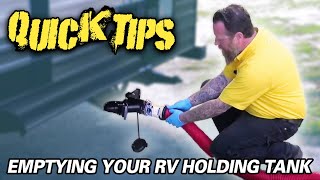 How To Empty Your RV Holding Tanks | Pete's RV Quick Tips