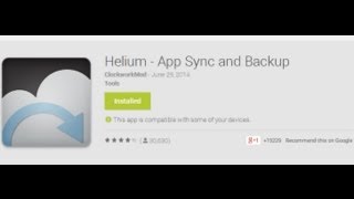 How to Backup / Restore app data - Helium app screenshot 2