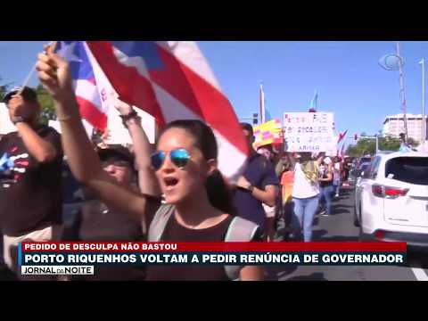 Vídeo: Protestos Em Porto Rico: Milhares Exigem Renúncia De Governador