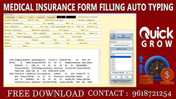 Form Filling Auto Typer for Medical Data Entry Work | Medical Form Filling Auto Typer for PC