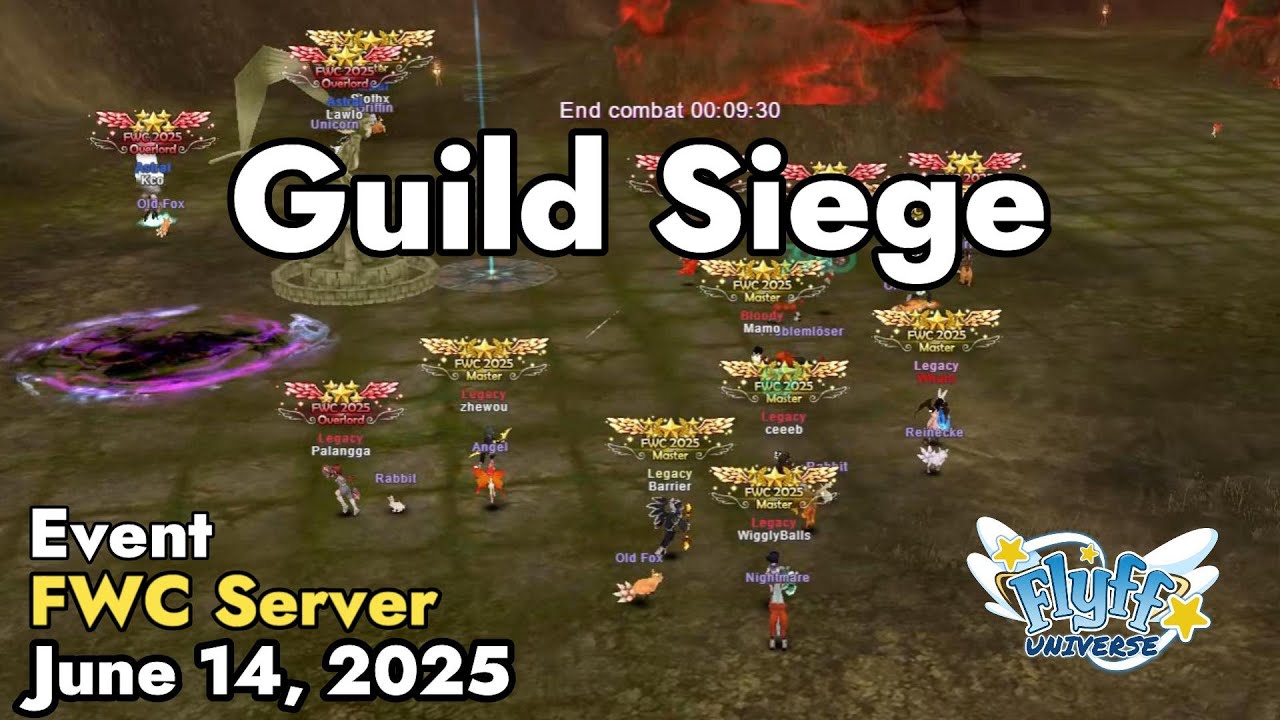 Guild Siege (Flyff World Championship) June 14, 2025 | Flyff Universe ...