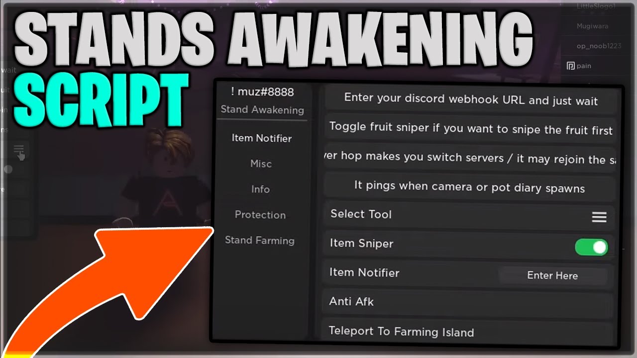 Stands Awakening STAND FARM – AUTO COLLECT ITEMS & MORE! –