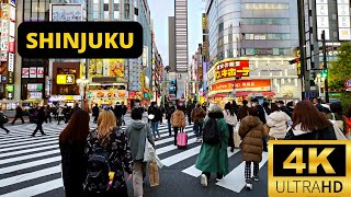 TOKYO, JAPAN 🇯🇵 [4K] SHINJUKU — 1 HOUR Walking Tour