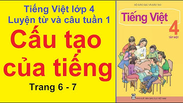 TIẾNG VIỆT LỚP 4 – Tuần 1 – Luyện Từ Và Câu – Cấu Tạo Của Tiếng – Trang 6