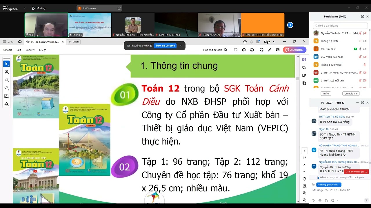 Outline Video Tập huấn CD Toán 12 - Buổi Sáng - Thầy Đỗ Đức Thái - Chủ Biên Môn Toán CTGDPT 2018