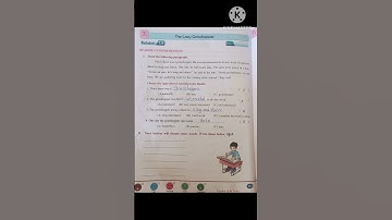 3rd class English reader @ The Grass hopper lesson work sheets