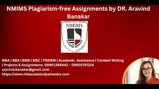 NMIMS Consumer Behaviour Assignments