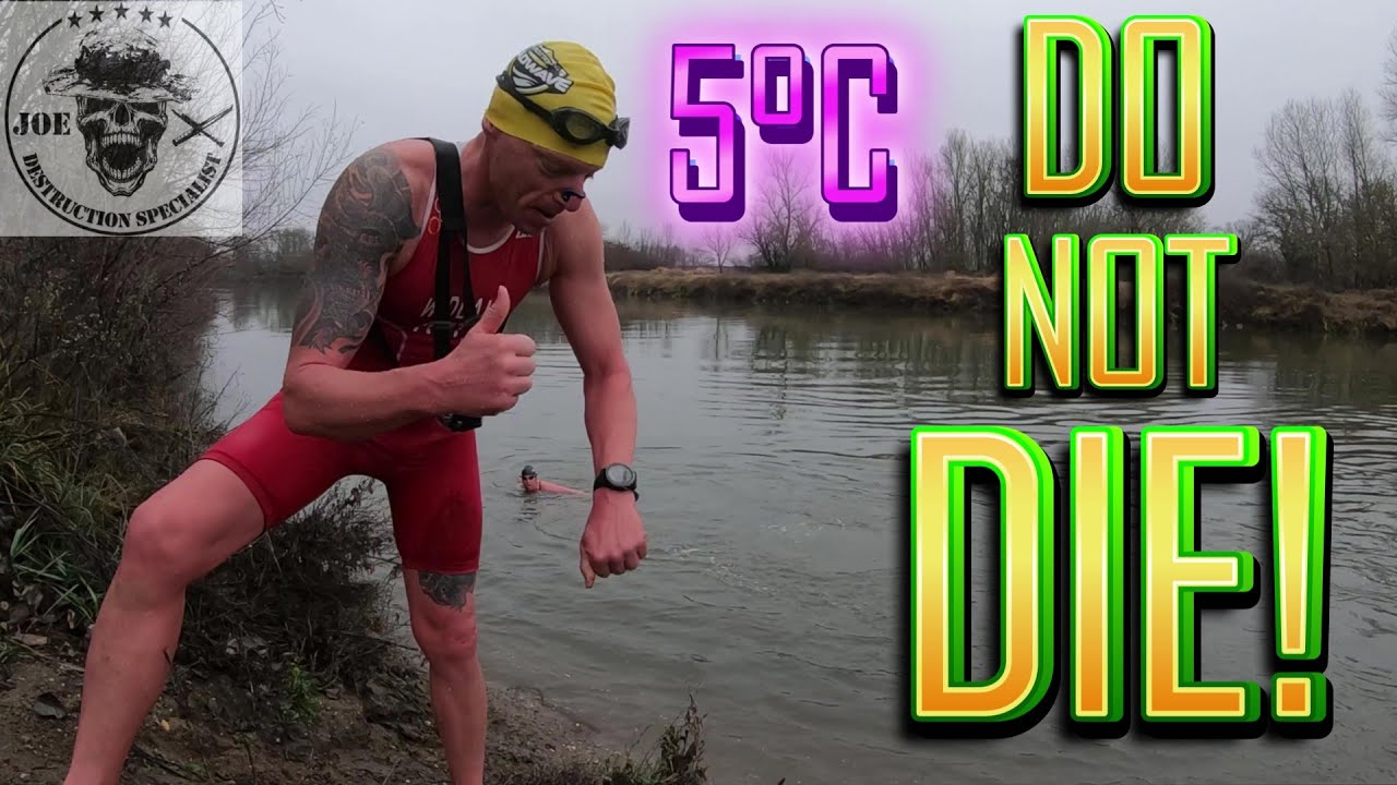 EPIC WINTER ICE RIVER CROSSING - MARCH SWIM AT +5 °C WATER TEMP. - JOEX IN DANGER - DO NOT DIE
