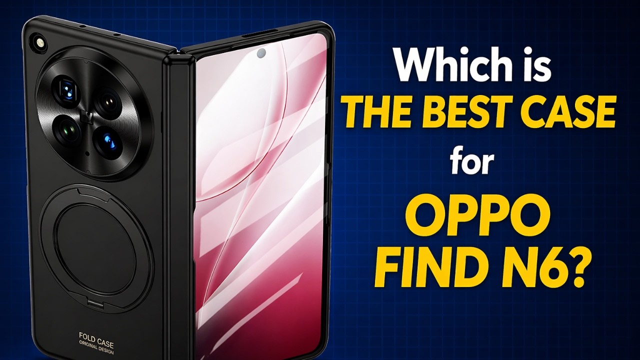 Leren Hoesje Voor OPPO Find N6 – Met Scharnierbescherming, Magnetische Sluiting, Gehard Glas Voorop, 360° Draaibare Standaard, Draadloos Laden Mogelijk, Luxe Uitstraling