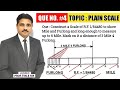 HOW TO DRAW PLAIN SCALE (QUE.NO.4) | UNIT : ENGINEERING SCALE