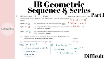 IB SL/HL - HOW TO: Geometric Sequence & Series (Difficult Level, Part 1)