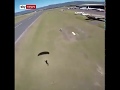 PARACHUTE JUMP ONTO A DRIVING MOTORBIKE