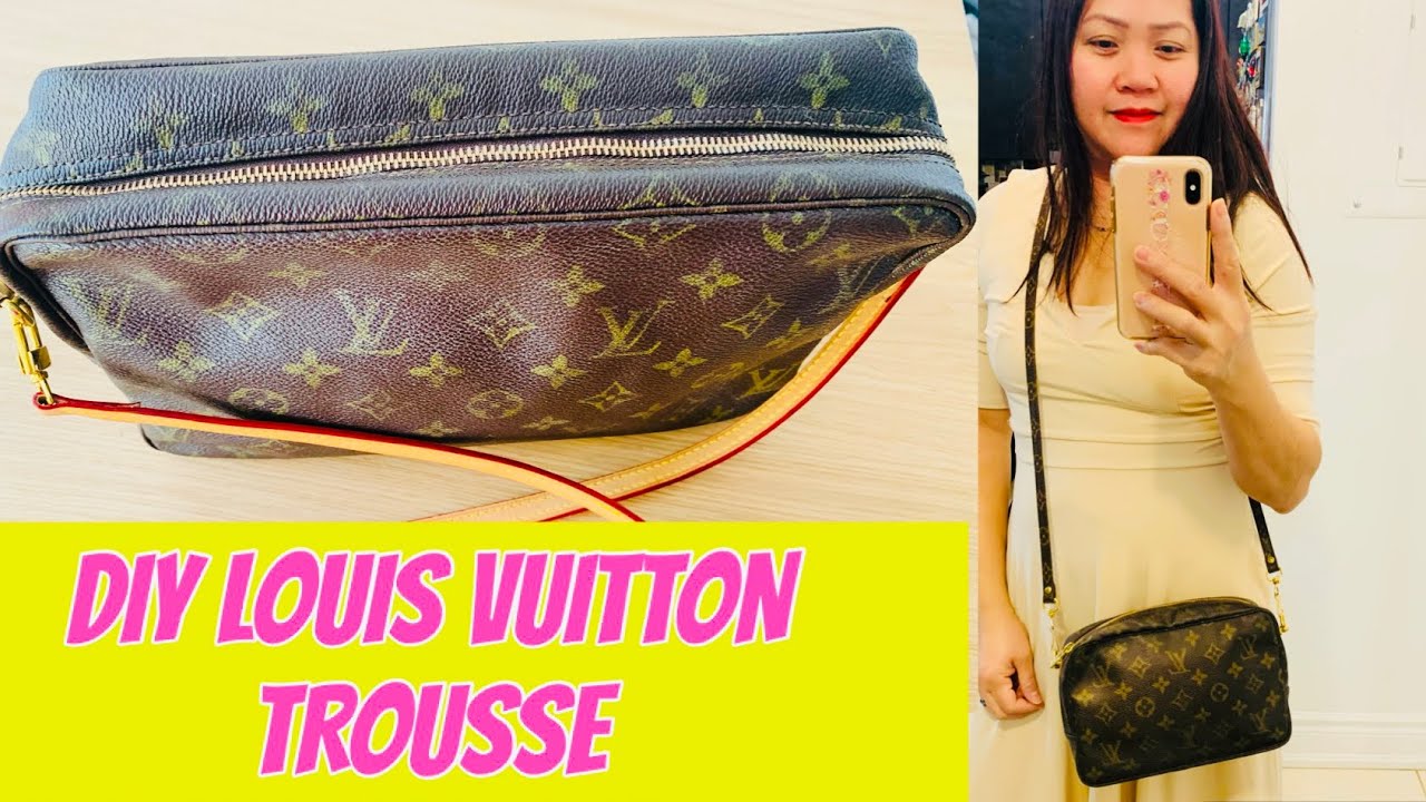 How to DIY LOUIS VUITTON TROUSSE to CROSSBODY BAG 