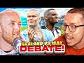 Heated haaland vs isak debate