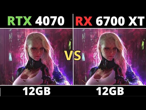 RTX 4070 VS RX 6700 XT IN 2023 - BENCHMARK TEST IN 10 GAMES 1080p 1440p