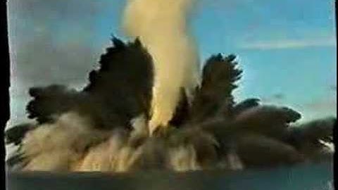 AWESOME VIDEO of depth charge explosion