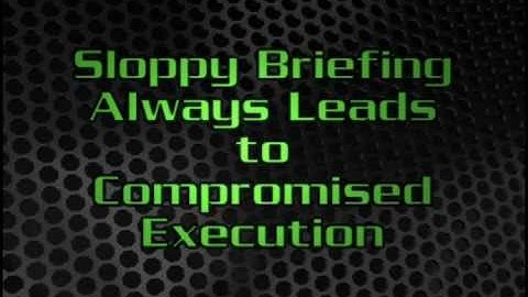 Flawless Execution Key Briefing Techniques