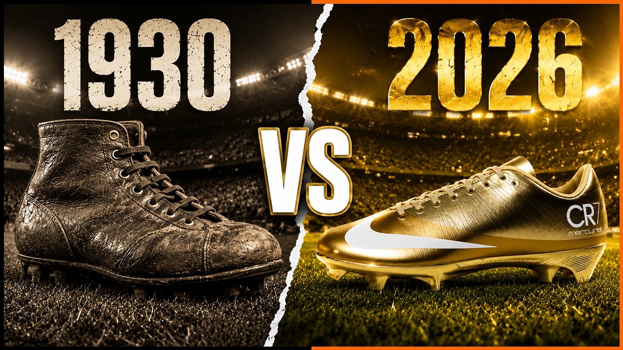 The Evolution of World Cup Boots (1930–2026) - YouTube