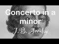 Concerto in A minor 1st Mvt. By Jean Baptist Accolay