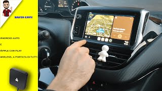 Android auto e Apple car play wireless economico e velocissimo. Basta cavi!