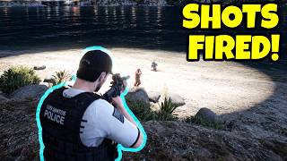 They shot at a lone cop in Stab City...
