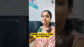 How to Insert Current Date &amp; Time in 1 Second | Excel Shortcut Key #codewithgurukul