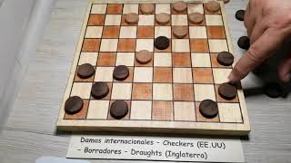Damas internacionales, Checkers (EE. UU), Borradores, Draughts (Inglaterra) 101 Juegos del mundo. screenshot 2