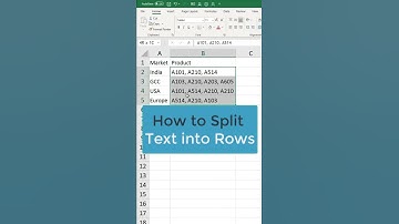 Split Column Text to Rows | Power Query  #shorts