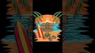 Sirf beach sunset anda tropical design #musica #jalanyangjauhjanganlupapulang #art #surfing #sunset