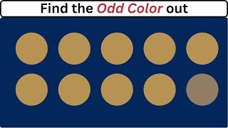 Find the Odd Color out | Test your Eyes
