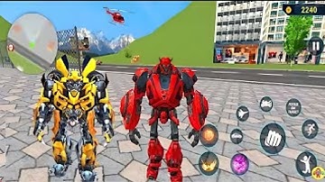 Bumblebee Transformation Jet Robot Car Game 2020 #5 - Android Gameplay