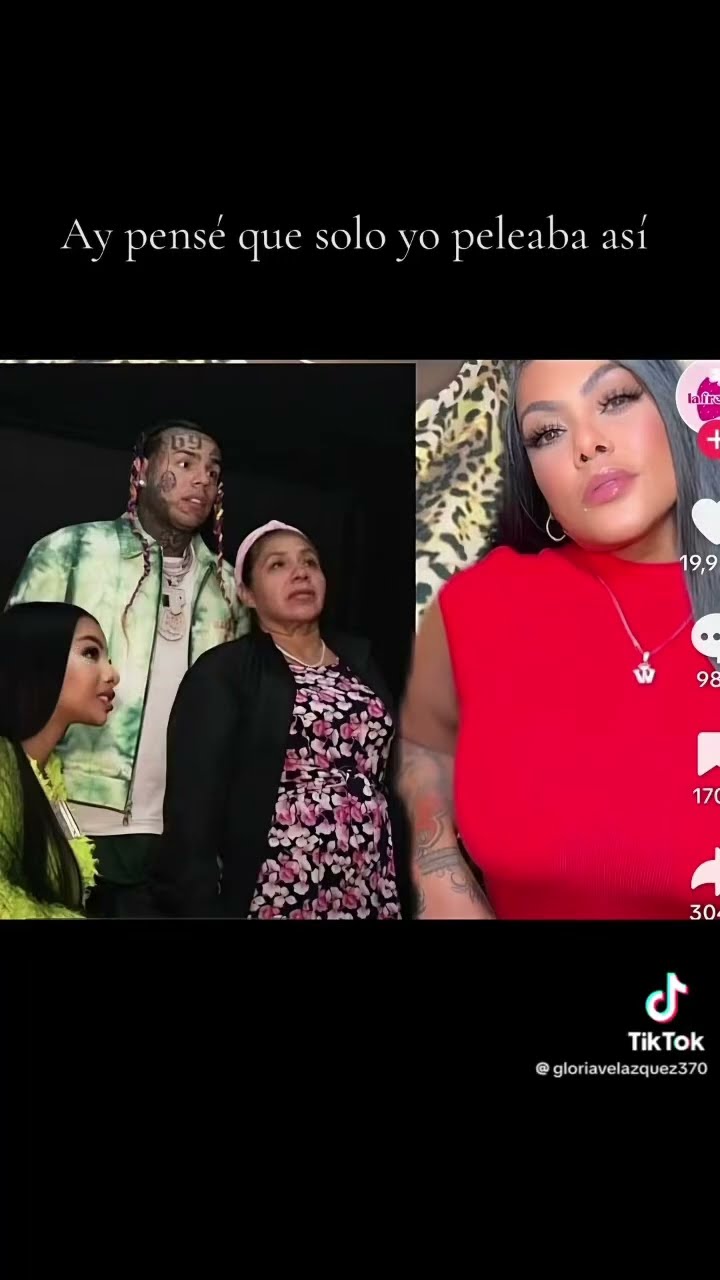 Yailin, la más viral  peleando ￼con 6ix9ine