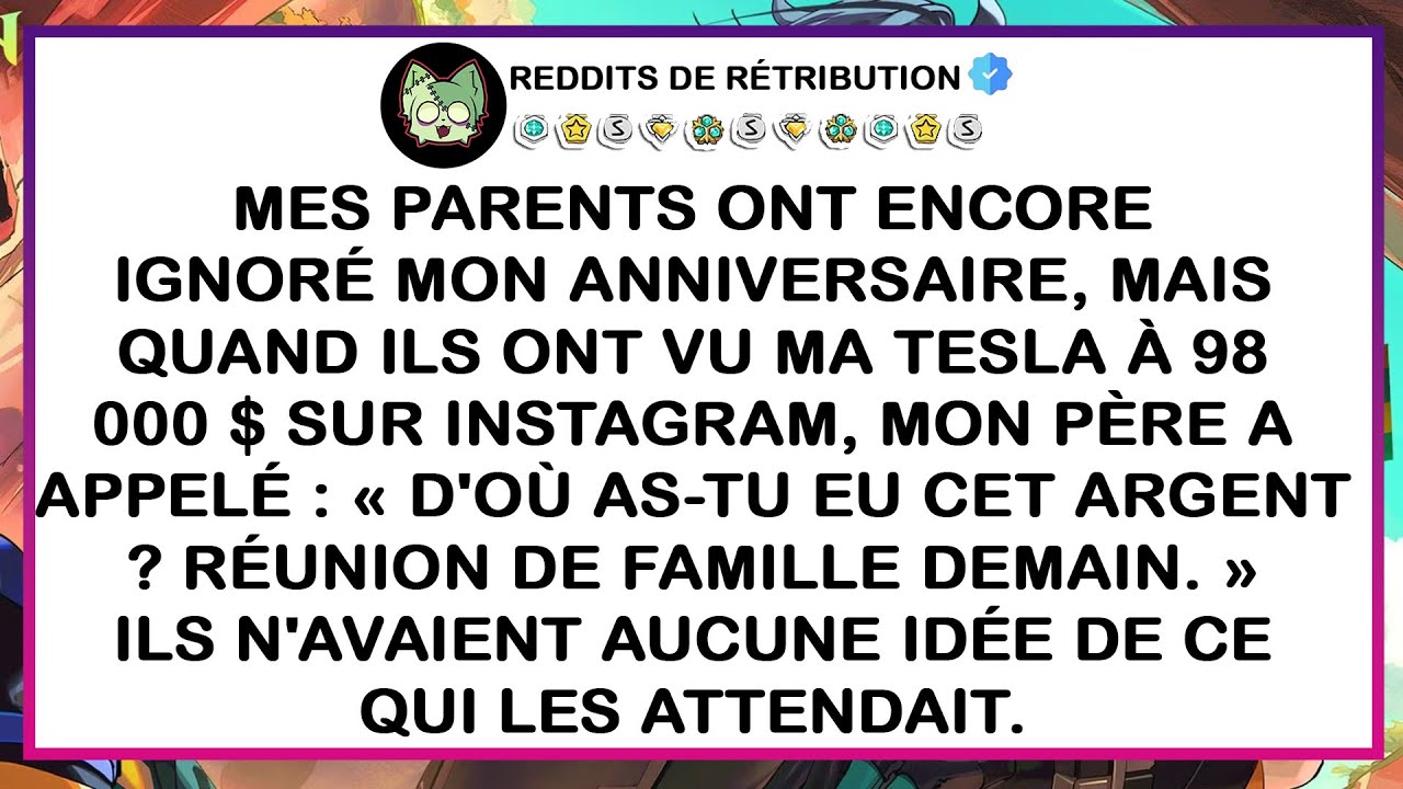 Mes parents ont encore ignoré mon anniversaire, mais quand ils ont vu ma Tesla à 98 000 $ sur Instag