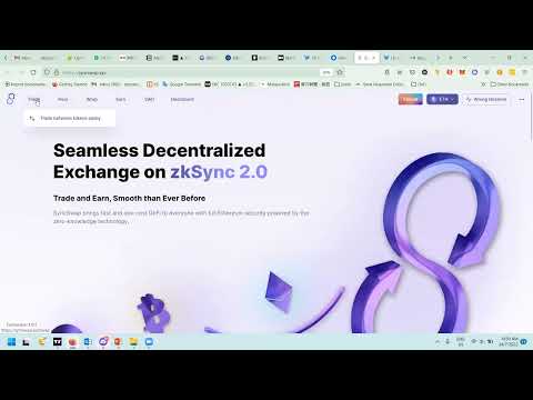 How to perform Syncswap on ZkSync 2.0 testnet