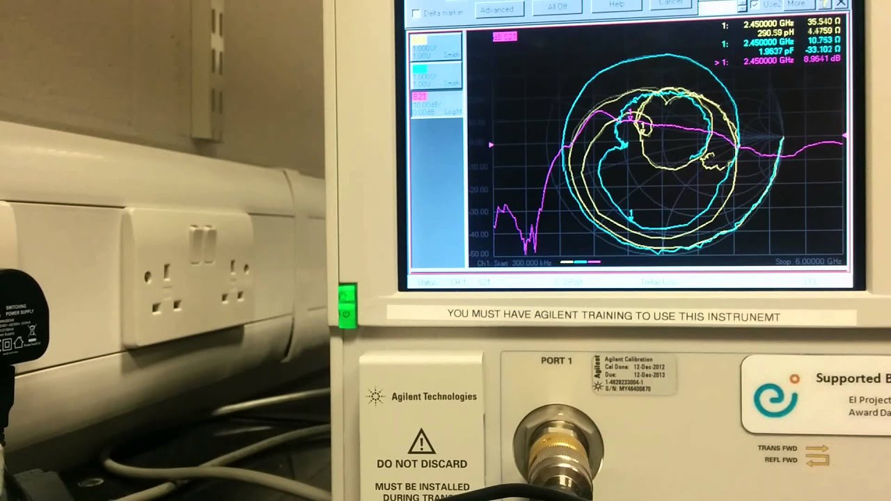 Radio Frequency LNA design DTC test 2 S11 results - YouTube