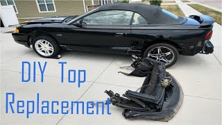 How to Replace Convertible Top With Frame on 19942004 Ford Mustang